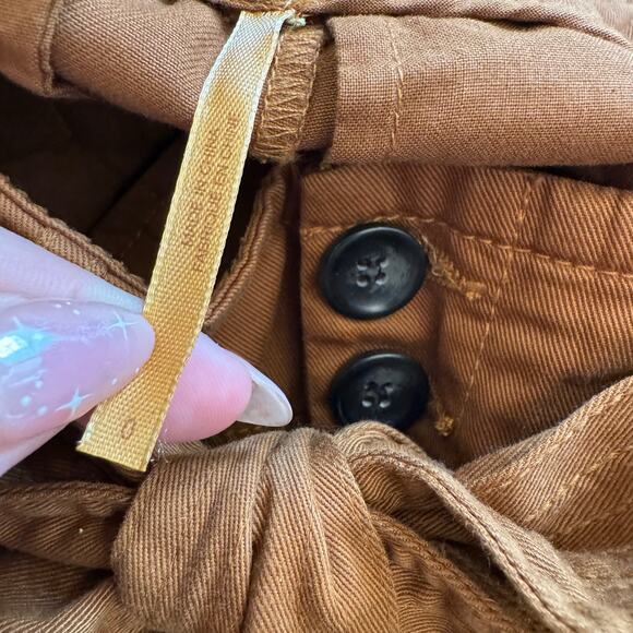 Free People High Waisted Paper Bag Pegged 90's Pants 0 - Picture 6 of 12